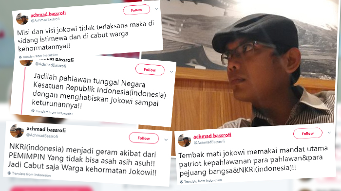 Jejak Digital Pemilik Akun Twitter @AchmadBassrofi yang Ancam Tembak Jokowi, Cuitannya 'Ngeri'