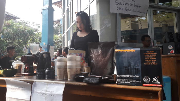 Ngopi, Bayar Suka-Suka, Ternyata untuk Galang Donasi Bantu Korban Gempa Donggala