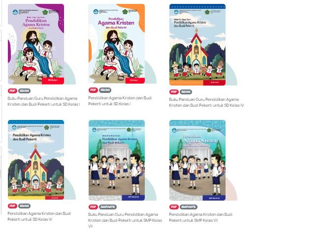 Link Download PDF Buku Pendidikan Agama Kristen Kurikulum Merdeka, Lengkap untuk SD, SMP, dan SMA