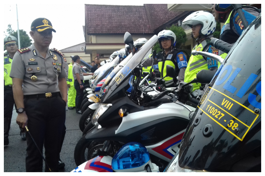 Kapolres Bandung Pastikan Alat dan Perlengkapan Jelang Operasi Lilin Berfungsi