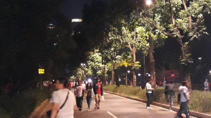 Suara Dentuman Keras Terdengar di Gelora Bung Karno, Massa Pendukung Dua Capres Bubar