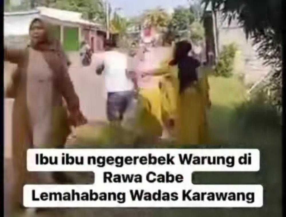 Emak-emak di Kedawung Karawang Gerebek Warung Miras Berkedok Jamu, Pemilik Lari Terbirit-birit
