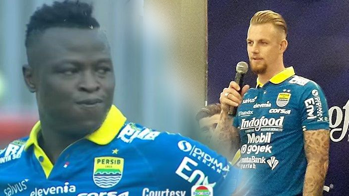 Ezechiel N Douassel Bikin Kesal Kevin van Kippersluis Saat Persib Bandung Hadapi Semen Padang