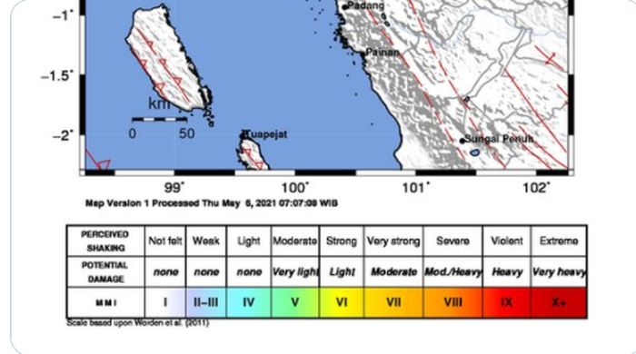 Gempa Bumi Landa Sumatera Barat, BMKG Sebut Guncangan Gempat Terasa di Empat Kota