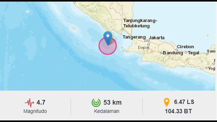 Gempa Bumi Guncang Tanggamus Lampung Sore Ini, BMKG Imbau Warga Waspadai Gempa Susulan