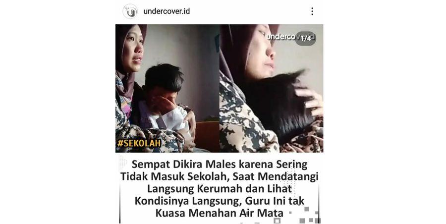 Bikin Mewek, Bocah ini Jarang Sekolah Lantaran Harus Jaga Adik, Rindukan Ibunya yang Sudah Meninggal