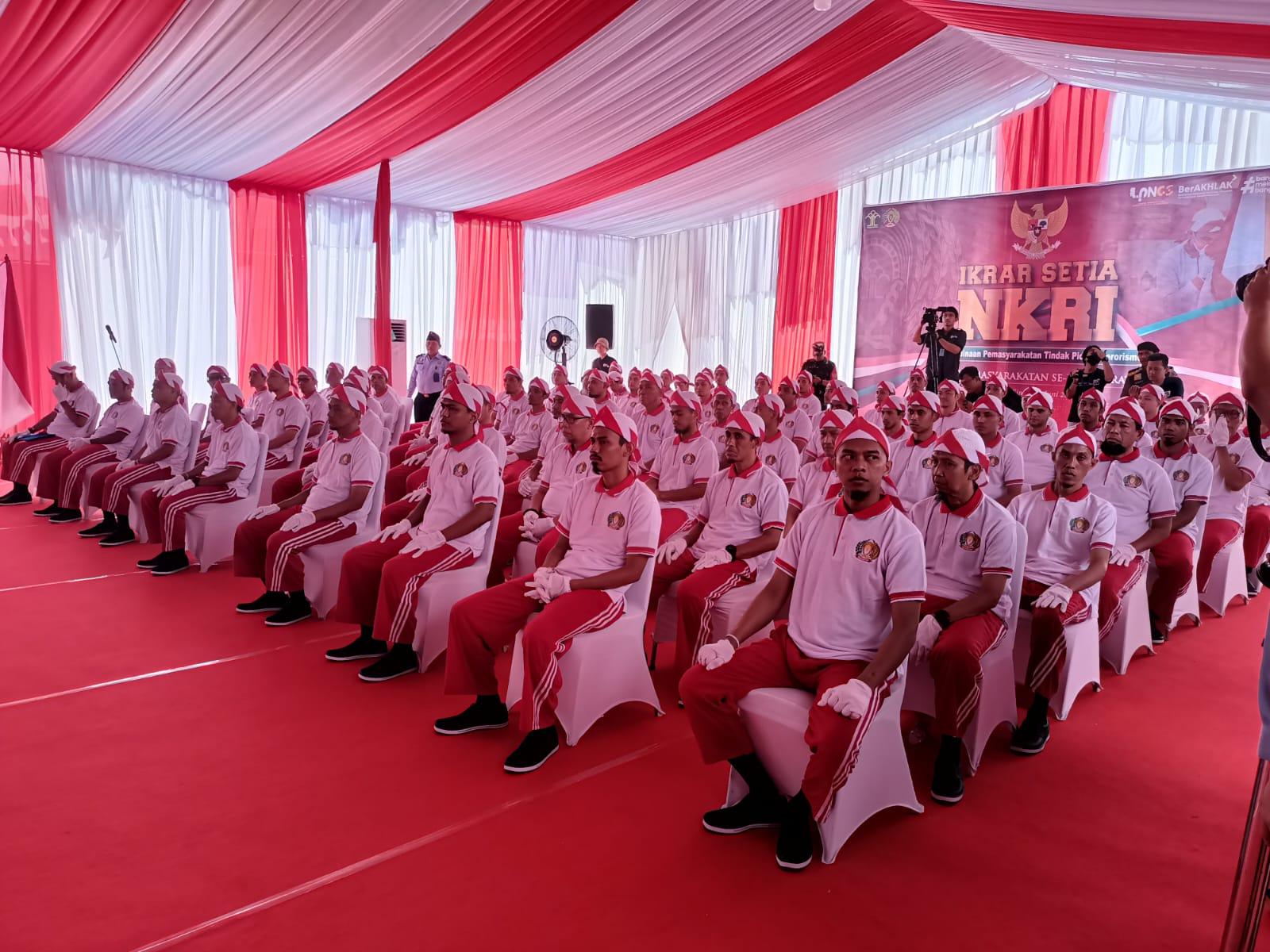 Momen Bulan Pancasila, Puluhan Napi Teroris di Jabar Ucapkan Ikrar Setia NKRI