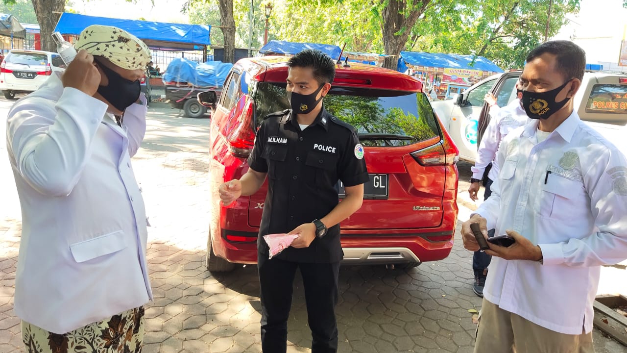 Libur Panjang, Polres Cirebon Kota Edukasi Pengunjung Objek Wisata Soal Protokol Kesehatan