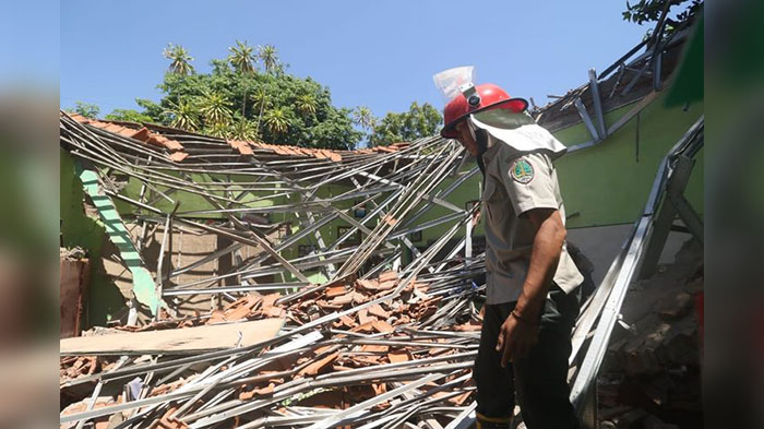 Fakta Gedung SDN Gentong Ambruk di Pasuruan, Baru 2 Tahun Hingga Reaksi Mendikbud Nadiem Makarim