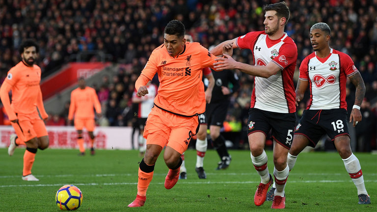 Duet Salah-Firmino Hancurkan Southampton