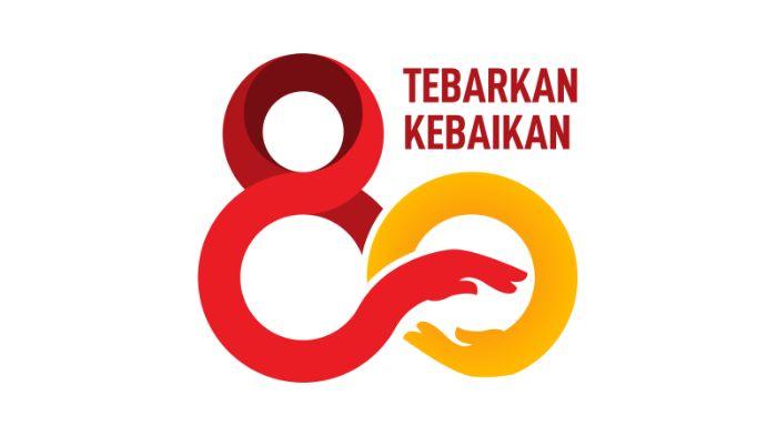 Logo HUT ke-80 PMI 17 September 2025