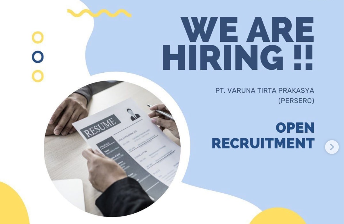 5 Lowongan Kerja BUMN di PT Varuna Tirta Prakasya untuk Lulusan D3/S1 Semua Jurusan, Daftar di Sini