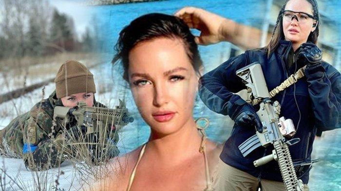Foto Eks Miss Grand Ukraina Terjun ke Medan Perang Lawan Rusia, Sang Ratu Kecantikan Angkat Senjata
