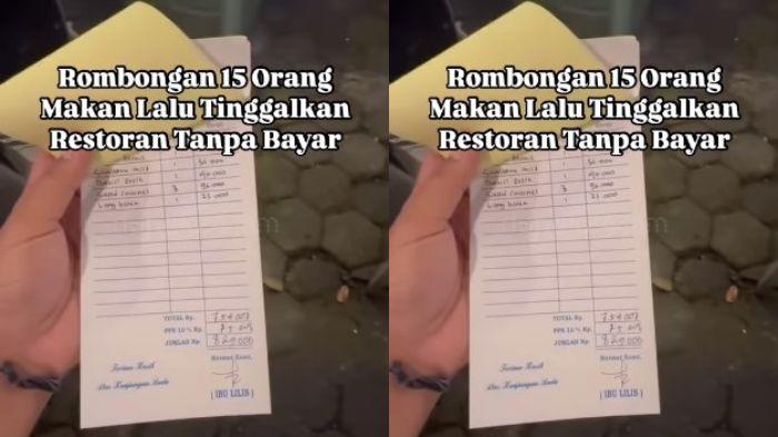 Viral Curhat Pemilik Resto di Depok, 15 Pelanggan Kabur setelah Makan, Tagihan Sampai Rp829 Ribu