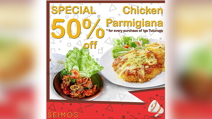 Mau Makan Chicken Parmigina dengan Harga Miring? Cek Yuk di Sini