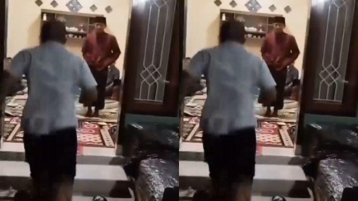 Viral, Video Pria Bacok Tetangga saat Tahlilan di Banyuwangi, Berawal dari Masalah Lahan Parkir