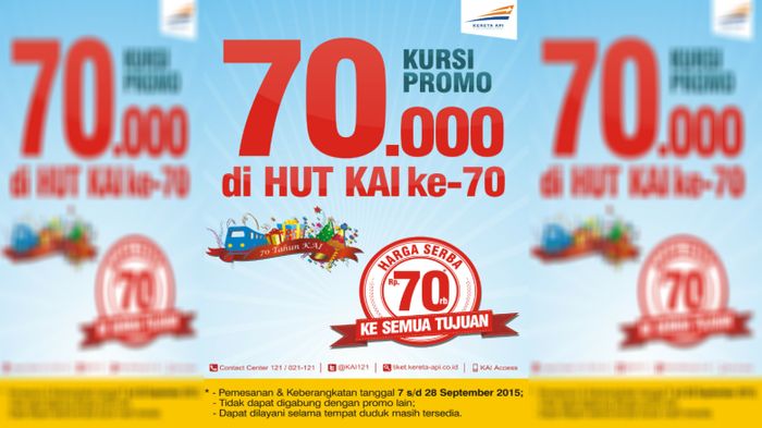 Good People! Ada Promo Tarif Kereta Api Serba Rp 70 Ribu Nih
