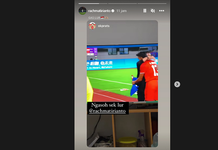 Momen Pelukan Hangat Indra Sjafri dan Rachmat Irianto Saat Timnas U24 Indonesia Kalahkan Kirgistan