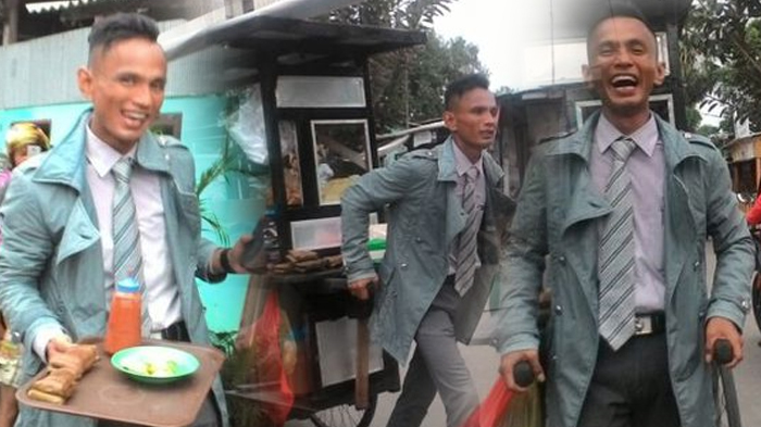 Di Balik Senyum Lebar Tukang Baso Bergaya James Bond, Begini Kisah Pilu yang Dialami Rinto Daeng