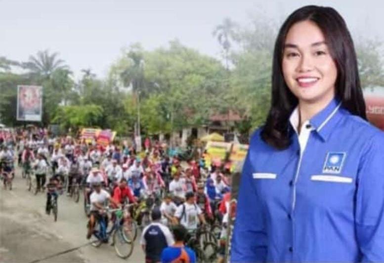 Incar Jadi Bupati Subang, Neng Farah Ketua DPD PAN Subang Sumbang 2 Motor untuk Hadiah Gowes