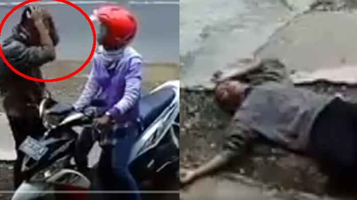 Demi Bujuk Sang Pacar, Pria Ini Nekat Benturkan Batu ke Kepala Hingga Akting Pingsan, Aksinya Kocak!