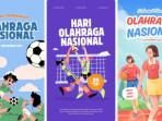 Deretan Poster Hari Olahraga Nasional 2025 Gratis dan Menarik, Download dan Bagikan di IG atau WA