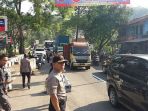 Polres Bandung Gelar Simulasi One Way di Jalur Nagreg