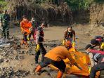 Kini Ditemukan, Pencarian Warga Majalengka yang Tenggelam di Sungai Cikeruh Sempat Terkendala Cuaca