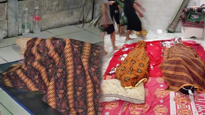 3 TEWAS TERSETRUM - Kolase tiga orang tewas tersetrum saat rumahnya kebanjiran di Cilincing, Jakarta Utara, Senin (12/1/2026). Polisi imbau masyarakat tetap waspada. (TRIBUNJAKARTA.COM/GERALD LEONARDO AGUSTINO).