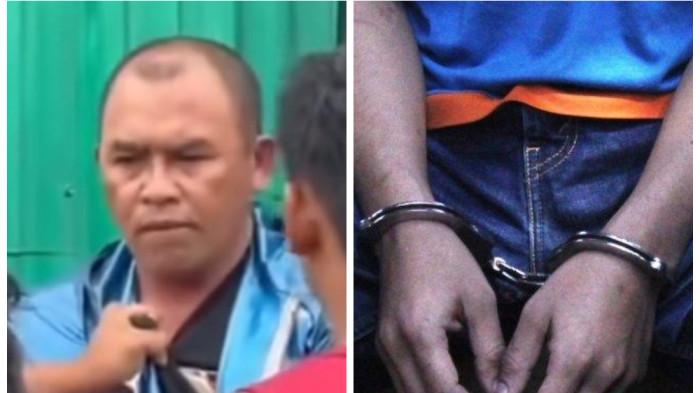 AKSI KRIMINAL OKNUM POLISI - Aiptu IWS saat diamankan warga usai melakukan penjambretan kalung emas di wilayah Desa Pancasari, Kecamatan Sukasada, Bali. Di lokasi lain, Brigadir IR menguras uang pengedar narkoba berinisial AA sebesar Rp 6,4 juta.