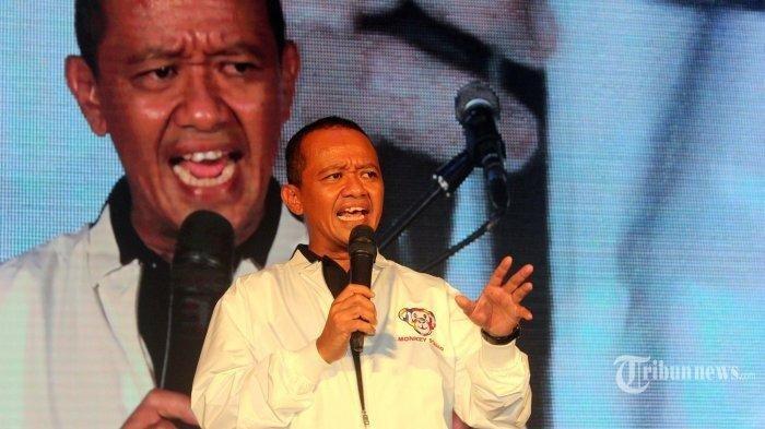 Bahlil Lahadalia sewaktu jadi Direktur Tim Kampanye Nasional (TKN) Milenial capes-cawapres Joko Widodo-Maruf Amin, memberikan sambutan di acara Syukuran Kemenangan Pilpres 2019 bertajuk Panggung Gemb1ra di The Pallas, Jakarta, Minggu (21/04/2019). Terkini, Bahlil Lahadalia jadi Menteri Investasi pemerintahan Jokowi-Maruf Amin digadang-gadangkan jadi calon Gubernur DKI Jakarta pada Pilkada Serentak 2024.