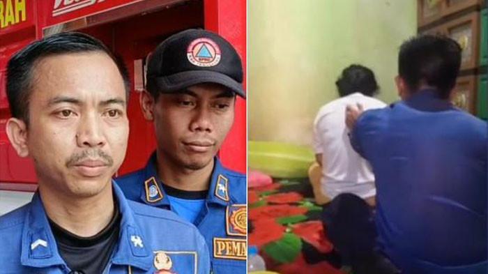 DAMKAR TANGANI KESURUPAN - Seorang petugas Damkar di Kabupaten Tangerang viral karena dimintai tolong oleh warga untuk menangani orang yang diduga kesurupan. Kejadian ini viral setelah videonya beredar luas di media sosial. 
