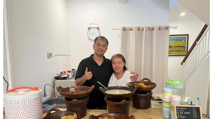 USAHA KULINER - Eks drummer Radja, Seno Aji Wibowo kini beralih profesi terjun ke bisnis kuliner dengan konsep bayar sepuasnya. TRIBUNJAKARTA.COM/ELGA PUTRA