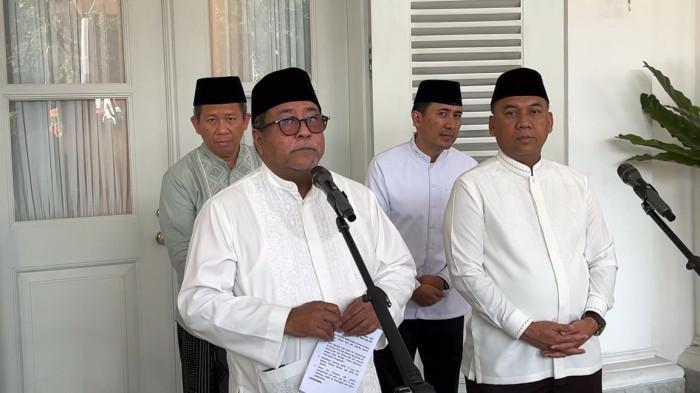 IDULADHA BARENG DOEL - Wagub Rano Karno usai menjalani salat Iduladha di Balai Kota Jakarta, Rabu (27/5/2026). (TRIBUNJAKARTA.COM/DIONISIUS ARYA BIMA SUCI).