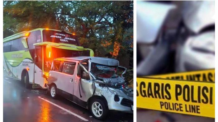 KECELAKAAN BERUNTUN  DI BLORA- Kecelakaan beruntun di ruas jalan Blora - Ngawen tepatnya ikut wilayah Dusun Karangtawang, Desa Tawangrejo Kecamatan Tunjungan, Kabupaten Blora, Jawa Tengah, Selasa (10/2/2026) pagi.