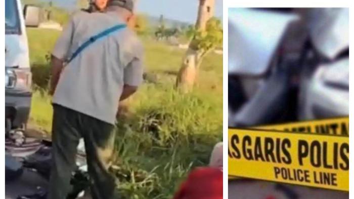 KECELAKAAN HARI INI  - Tangkapan layar kondisi motor setelah diduga ditabrak mobil operasional SPPG Kembang setelah terlibat kecelakaan di Jalan Raya Brigpol Sudarlan, Kelurahan Nangkaan, Kecamatan Bondowoso, Jawa Timur pada Kamis (21/5/2026).