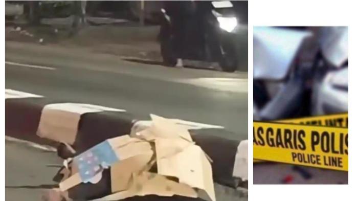 KECELAKAAN MAUT DI BOGOR - Insiden kecelakaan hari ini di Jalan Raya Kemang Bogor, dua orang tewas tertabrak mobil dari depan dan belakang, Kamis (9/4/2026).