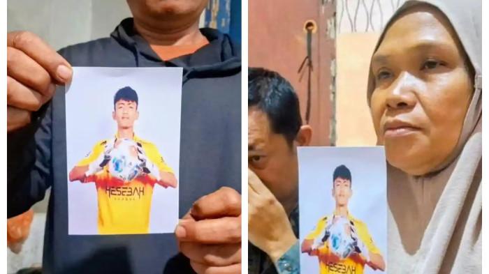 KIPER JEBOLAN DIKLAT PERSIB- Rizki Nur Fadhilah, kiper jebolan diklat Persib Bandung menerima berbagai macam siksaan di Kamboja. Ia diduga menjadi korban TPPO.