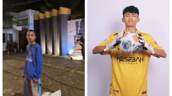 Penampakan Kiper Muda Bandung di Depan KBRI Kamboja, Rizki Minta Doa: Sabar Dulu