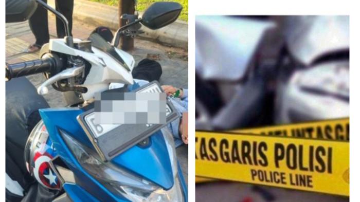 KECELAKAAN HARI INI - Insiden kecelakaan hari ini di Jakarta Selatan, pengendara motor terkapar pada Minggu (26/4/2026) pagi.