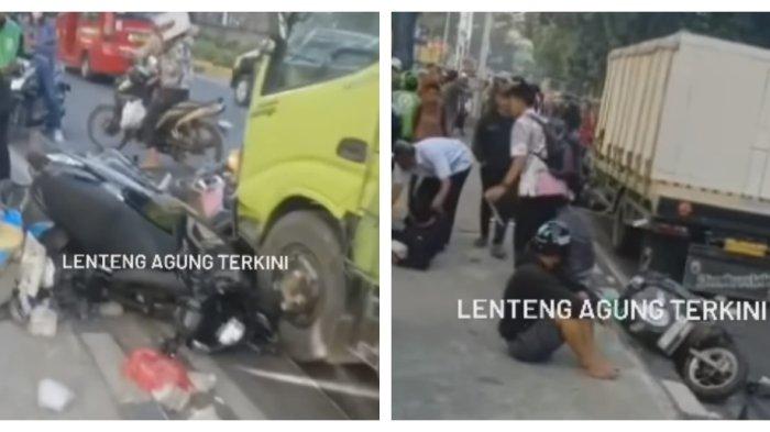 Sudah Jatuh Tertimpa Tangga, 7 Pemotor Lawan Arah yang Tertabrak Truk di Lenteng Agung Ditilang