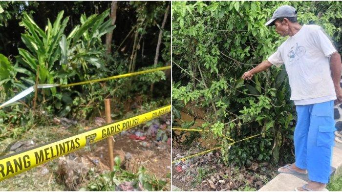TEMUAN JASAD ALVARO - Lokasi temuan jasad Alvaro di Jembatan Cilalay, Desa Singabraja, Kecamatan Tenjo, Kabupaten Bogor diberi garis polisi, Senin (24/11/2025).