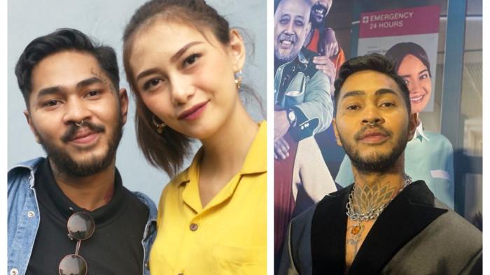 ONADIO TERSANGKUT NARKOBA - Penyanyi Onadio Leonardo bersama sang istri, Bebi Prisilia saat ditemui di gedung Trans TV, Tendean, Jakarta Selatan, Jumat (11/10/2019). Pasangan artis Leonardo Arya yang akrab disapa Onadio Leonardo dan istrinya Beby Prisillia ditangkap terkait kasus narkoba.