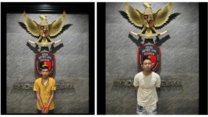 PELAKU PENEMBAK HANSIP - Dua pelaku pencurian yang menembak hansip di Cakung hingga tewas ditangkap Tim Resmob Polda Metro Jaya.