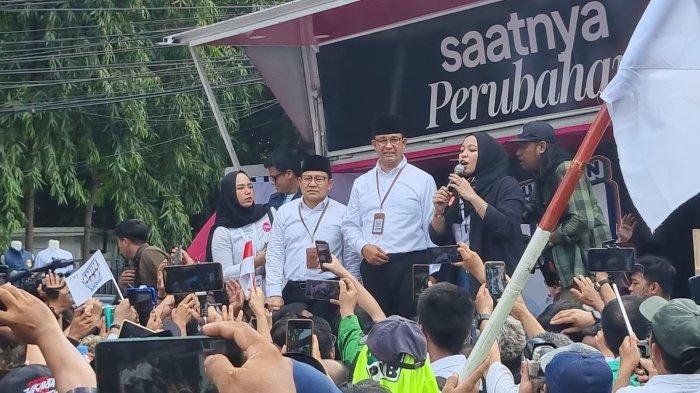 Di Depan KPU, Anies Janji Hadirkan Kewarasan hingga Kemerdekaan Palestina, Cak Imin Ajak Shalawatan