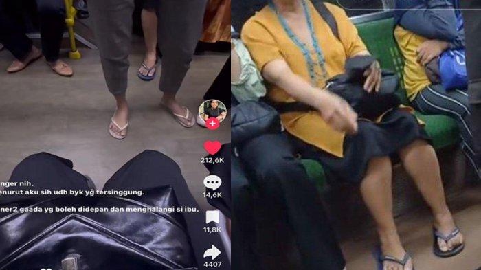 Pengakuan Emak-emak yang Ogah Lihat Penumpang Silangkan Kaki di KRL, Ngaku Sudah Tegur Seribu Orang