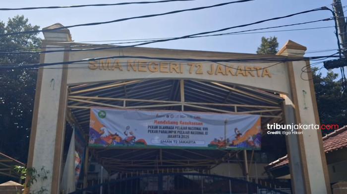 SMAN 72 DARING - Pasca peristiwa ledakan, Pemprov DKI Jakarta memutuskan untuk menerapkan pembelajaran daring (online) bagi seluruh siswa SMAN 72 Jakarta mulai Senin (10/11/2025). TRIBUNJAKARTA.COM/ELGA HIKARI PUTRA