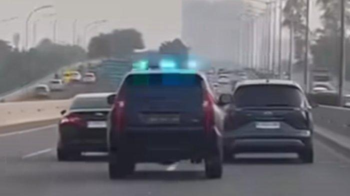 Pajero Berpelat Polri Ugal-ugalan di Jalan Tol PIK hingga Hampir Bikin Pengendara Lain Celaka