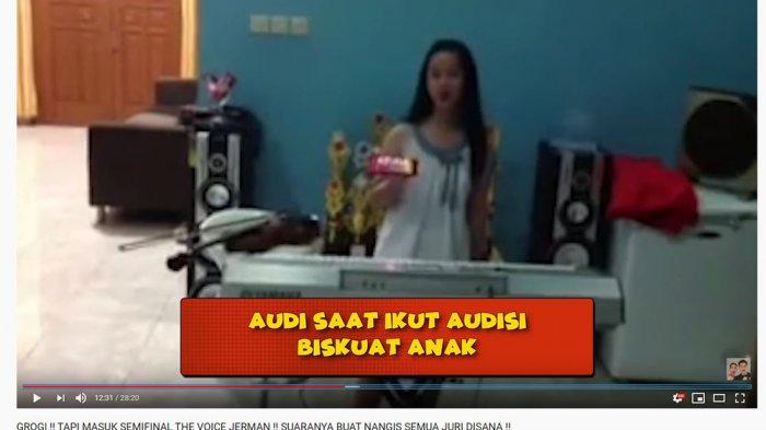 Claudia saat mengikuti ajang Biskuat. 
