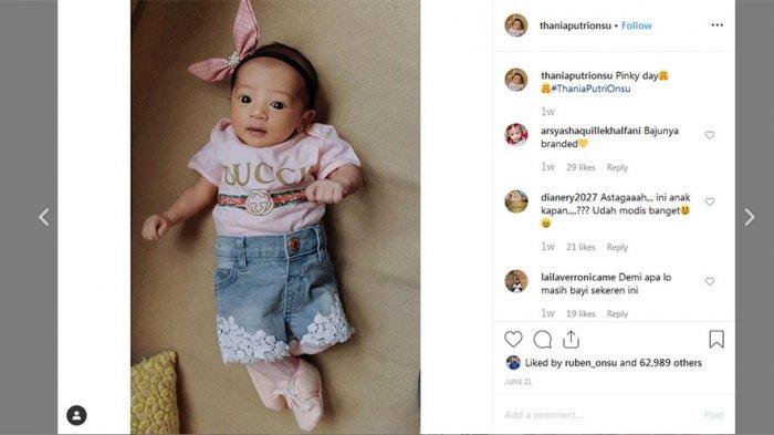 Sampai Disebut 'Gucci Girl', Baju Thania Putri Onsu di Unggahan Instagramnya Curi Perhatian